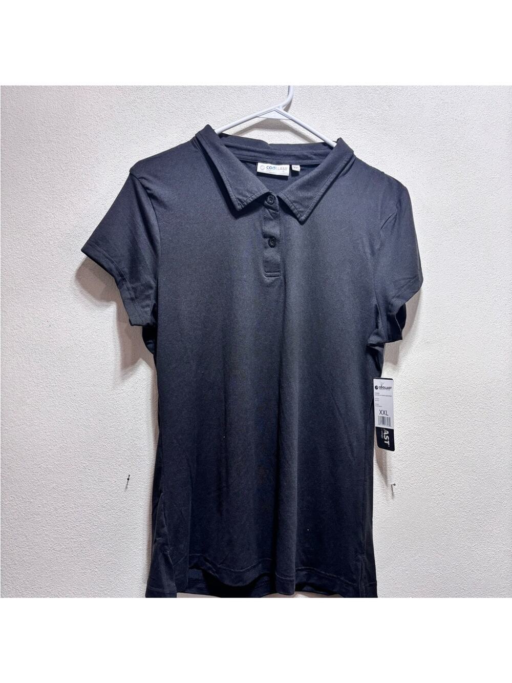 Black Polo Shirt by Cool Last - Picture 1 of 3